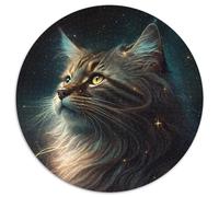 Fantasy-Katzen-Puzzle für Erwachsene, 1000-teiliges Papppuzzle für Teenager und Familienspaß, perfektes Weihnachtsgeschenk, 1000 Teile (67,5x67,5cm)