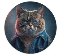 Fantasy-Katzen-Puzzle für Erwachsene, 1000-teiliges Papppuzzle für Teenager und Familienspaß, perfektes Weihnachtsgeschenk, 1000 Teile (67,5x67,5cm)