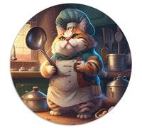 Fantasy-Katzen-Puzzle für Erwachsene, 1000-teiliges Papppuzzle für Teenager und Familienspaß, perfektes Weihnachtsgeschenk, 1000 Teile (67,5x67,5cm)
