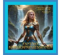Fantasy Kriegerprinzessinnen: Wasserfall Edition: Malbuch für Erwachsene