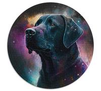 Fantasy Labrador 1000-teiliges Puzzle für Erwachsene, rundes Puzzle, ideales Geschenk für Familie und Freunde, knifflige Herausforderung, 1000 Teile (67,5x67,5cm)