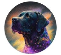 Fantasy Labrador 1000-teiliges Puzzle, runde Puzzles, geeignet für Geburtstage, Halloween, Thanksgiving, Ostern, 1000 Teile (67,5x67,5cm)