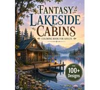 Fantasy Lakeside Cabins Coloring Book for Adults: 100+ Cozy Lakeside Cabins, Peaceful Forest Retreats, Magical Waterfront Cottages, Hidden Woodland ... Scenes for Relaxation and Creative Escape