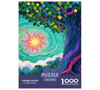 Fantasy Landscape Puzzle 1000 Pezzi Wonderful Sky - Cartone Friendly, Relax E Concentrazione, Poster Incluso - 70x50cm/1000pcs