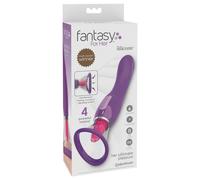 Vibratore Ricaricabile Fantasy a 4 Motori - Stimolatore Clitorideo, Leccatore e Vibratore Vaginale (Viola)