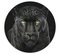 Fantasy Leopard Puzzle 1000 Teile Puzzle Runde Papierpuzzles Familienbindungsaktivität, Heimdeko-Geschenk, Familienspielzeugspiel 1000 Teile (67,5x67,5cm)