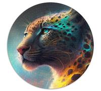 Fantasy-Leopard-Puzzle für Erwachsene, 1000 Teile, Kartonpuzzle, ideal als Dekoration für Zuhause und Büro, perfektes Geschenk zum Geburtstag, 1000 Teile (67,5x67,5cm)