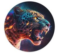 Fantasy-Leoparden-Puzzle für Erwachsene, 1000-teiliges Papierpuzzle, Weihnachtsgeschenk für Teenager, Stressabbau, cooles einzigartiges Geschenk für die Familie, 1000 Teile (67,5x67,5cm)
