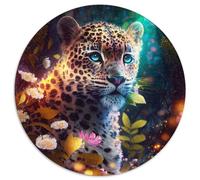 Fantasy-Leoparden-Puzzle für Erwachsene, 1000-teiliges Papierpuzzle, Weihnachtsgeschenk für Teenager, Stressabbau, cooles einzigartiges Geschenk für die Familie, 1000 Teile (67,5x67,5cm)