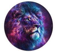 Fantasy-Löwe, 1000-teiliges Puzzle für Erwachsene, rundes Puzzle, ideales Geschenk für Familie und Freunde, knifflige Herausforderung, 1000 Teile (67,5x67,5cm)