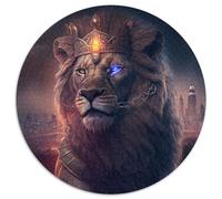 Fantasy-Löwe-Puzzle 1000 Teile für Erwachsene, schwierige Puzzles für Erwachsene, Familieninteraktion und lustiges Geschenk, lebendiges abstraktes Design, 1000 Teile (67,5x67,5cm)