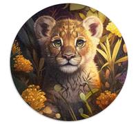 Fantasy-Löwen-Puzzle, 1000 Teile, für Erwachsene, Papierpuzzle, Familieninteraktion und Gehirntraining, Familienaktivitäts-Herausforderung, 1000 Teile (67,5x67,5cm)