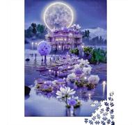 Fantasy Moon Palace 1000 Pezzi Cartolina Premium Puzzle Premium Fans Per Ragazzi 12-18 Anni Difficile Sfidante Decorazione Murale 70x50cm/1000pcs
