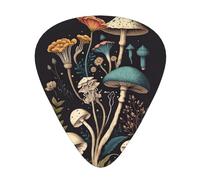 Fantasy Mushroom Plettri per chitarra 12 pezzi, plettri acustici essenziali spessi e sottili studenti 0,46 0,96 0,71 M
