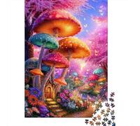 Fantasy Mushroom Village 1000 Componenti Cartone Resistente Puzzle Familiare Livello Di Difficoltà Equilibrato Imballaggio Pronto Per Il Regalo Divertente 70x50cm/1000pcs