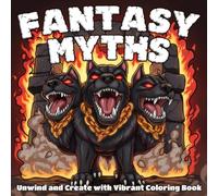 Fantasy Myths Coloring Book: Mystical Creatures Coloring Pages Including Unicorns, Dragons, Sea Monsters, and Ancient Guardians for Adults & Teens to Feel Calm