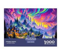 Fantasy Night Scene, Gioco Di Puzzle Da 1000 Pezzi, Esperienza Coinvolgente E Educativa, Perfetta Per Famiglie, Adatto Dai 10 Anni, 70x50cm/1000pcs