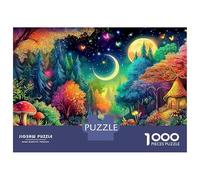 Fantasy Night Scene Puzzle in Cartone Extra Spesso Da 1000 Pezzi, Magic Forest, Regalo Divertente, Attività, Decorazione Casa, Hobby, Tempo Libero 70x50cm/1000pcs