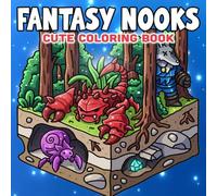 Fantasy Nooks Coloring Book: Mystical Small World Coloring Pages with Hidden Spaces, Tiny Characters and Dreamlike Scenes for Teen & Adults to Have Fun