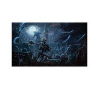 Fantasy North - The Midnight Hour - Tappetino per gioco di carte collezionabili TCG e tappetino per mouse - 24 x 14 pollici - Perfetto per Magic