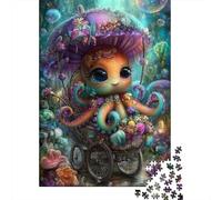 Fantasy Octopus Baby Cart Jigsaw Puzzle Impossibili 1000Pcs Decorazione Per La Casa. Giochi Rilassamento E Intelligence Per Adulti E Ragazzi Da 14 Anni 52x38cm/1000pcs