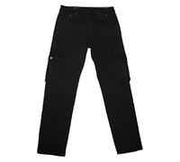Fantasy Pantalone Interno Felpato,Caldo Cotone,Tasche Laterali,Inverno Uomo (52 IT Uomo, Nero)