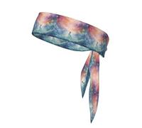 Fantasy Paradise Space Print - Fascia per il sudore, da donna, per sport, traspirante, per yoga e allenamento