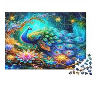 Fantasy Peacock Garden 1000 Pezzi Cartolina Premium Puzzle Classico Coppia Partner Sollievo Dello Stress Decorazione Murale Pacchetto Valore 38x26cm/1000pcs