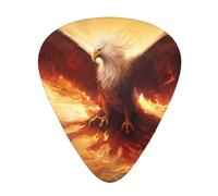 Fantasy Phoenix, 12 plettri per chitarra, spessore 0,46 mm/0,71 mm/0,96 mm, con custodia per chitarra acustica-elettrica, ukulele, basso