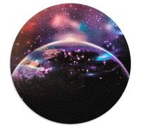 Fantasy Planet Puzzle da 1000 pezzi per adulti, puzzle rotondi da 1000 pezzi per adulti, divertimento per serate di gioco in famiglia, opera d'arte decorativa fai da te 67,5x67,5 cm