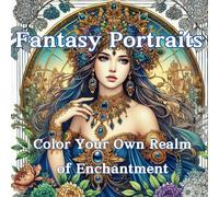 Fantasy Portraits Coloring Book: Color Your Own Realm of Enchantment