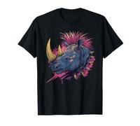 Fantasy Punk Rock Rinoceronte Maglietta