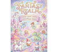 Fantasy Realm Cozy and Cute Coloring Book: Single-Sided Coloring book, 7x10 Inches, 30+ Coloring Pages