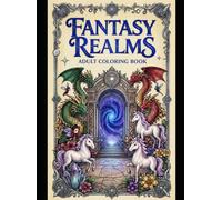 Fantasy Realms: Adult Coloring Book