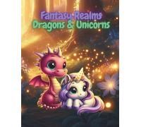 Fantasy Realms: Dragons and Unicorns: A Magical Fantasy Coloring Book for Kids Ages 6-12