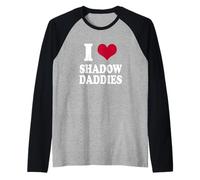 Fantasy Romantasy Book Lover I Love Heart Shadow Daddies Maglia con Maniche Raglan