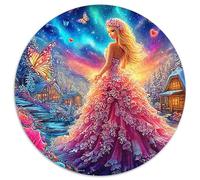 Fantasy rosa Queen 1000 Pezzi Puzzle Adulti Bambini Puzzle Rotondo Gioc Familiare Decompressione E Regalo 1000pcs (67.5x67.5cm)