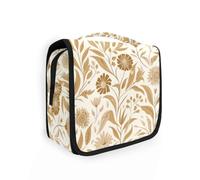 Fantasy Sand Floral borsa da viaggio kit da toilette con gancio per appendere Borsa leggera per il trucco Verticale Free-Standing