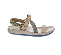Fantasy Sandals COLETTE - Flex Sole Technology - Discover the BUBBLE EFFECT - Sandali in Pelle Leggeri e morbidi - Confort assicurato - MOKA LEOPARDO 40
