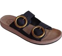 Fantasy Sandals - Flex Sole Technology - Discover the BUBBLE EFFECT - Sandali in Pelle Leggeri e morbidi - JOYA - NERO 36