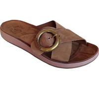 Fantasy Sandals - Flex Sole Technology - Discover the BUBBLE EFFECT - Sandali in Pelle Leggeri e morbidi - NATALIE - MOKKA 37