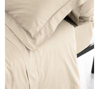 Fantasy Sateen Natural - Set di lenzuola per letto da 105 a 180 x 280 cm, con cuscino da 50 x 125 cm