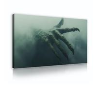 Fantasy Scenery Wall Art Stampe Spaventoso Drago Artiglio Nella Nebbia Tela di canapa Wall Art per soggiorno Corridoio Ufficio Home Decor Extra Large 50x90cm Innerframe
