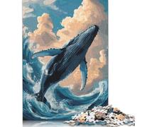 Fantasy Sea Whale Puzzle Impossible 1000 Pezzi Decorazione Per La Casa. Rilassamento E Intelligence Per Adulti E Ragazzi Da 14 Anni 1000pcs (38x26cm)