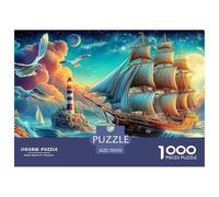 Fantasy Ship Puzzle in Stile Museo - 1000 Pezzi Di Fascino Con Splendide Illustrazioni Artistiche Da Collezione - Il Regalo Perfetto Per Un Pubblico 14+ 70x50cm/1000pcs
