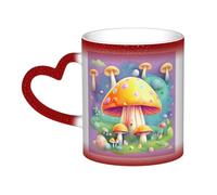 Fantasy sogno fungo uomo e donna divertente regalo magico morphing tazze 11oz ceramica termica cue tazze da caffè