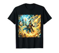 Fantasy Steampunk Mago del Tempo Maglietta