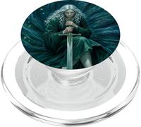 Fantasy Sword Maiden Grafica Eterea Arte Gotica PopSockets PopGrip per MagSafe