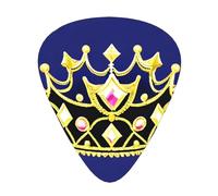 Fantasy Tiara - Confezione da 12 plettri assortiti in celluloide, spessore 0,46 mm, 0,71 mm, 0,96 mm, spessore medio, per chitarra elettrica acustica e ukulele