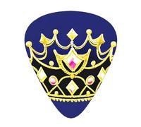 Fantasy Tiara Plettri per chitarra stampata, 12 pezzi in 3 diversi spessori, adatti per chitarra acustica, chitarra elettrica e musicisti band